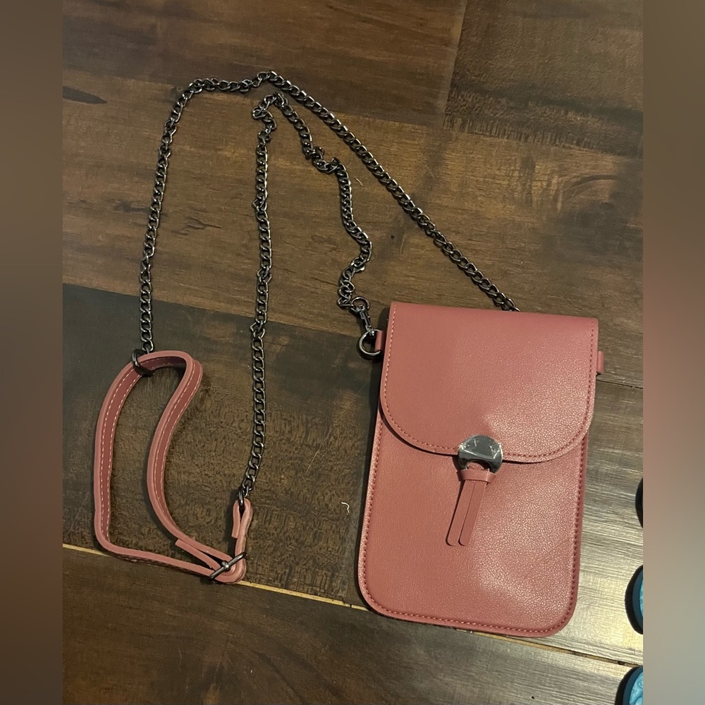 Cross body cell phone purse-Rose Color